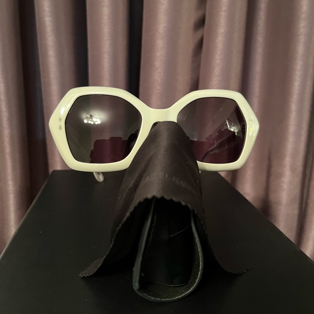 Isabel Marant White Sunglasses